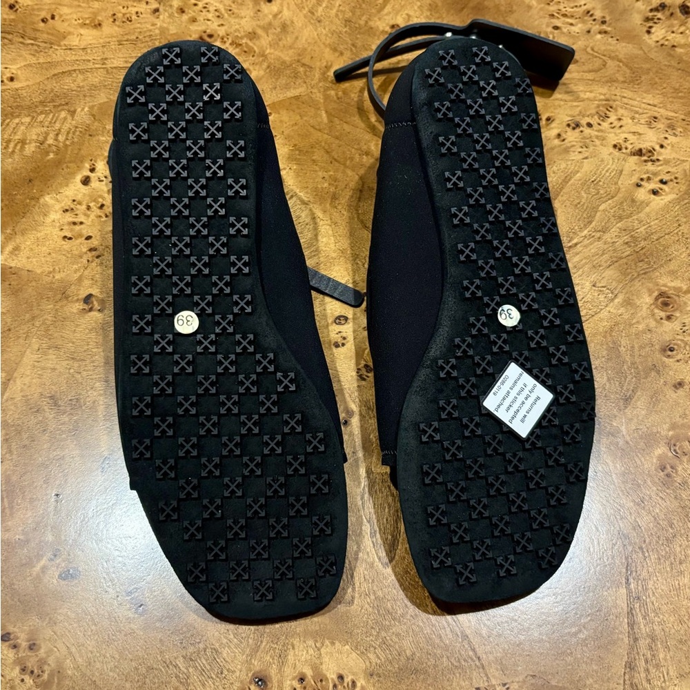 Off-White C/O Virgil Abloh Yoga Flat Shoes Sandals - Black - Picture 6 of 10